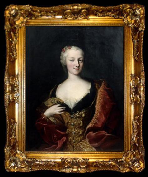 framed  Maria Giovanna Clementi Portrait of Vittoria Maria Elisabetta Gazzelli, ta009-2